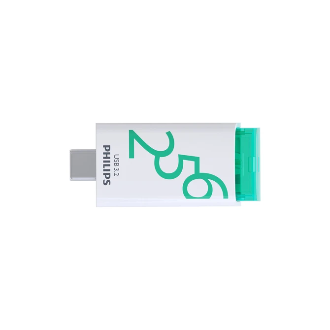 USB stick 3.2 Philips Click USB-C 256GB groen