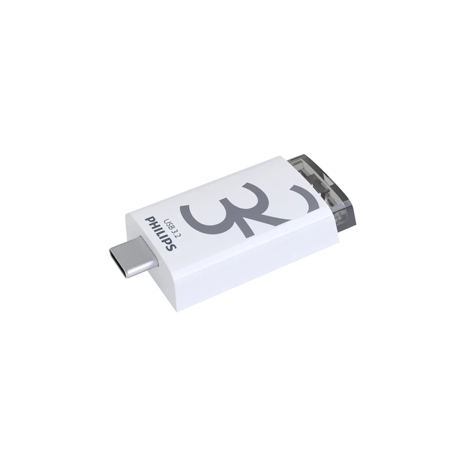 USB stick 3.2 Philips Click USB-C 32GB grijs