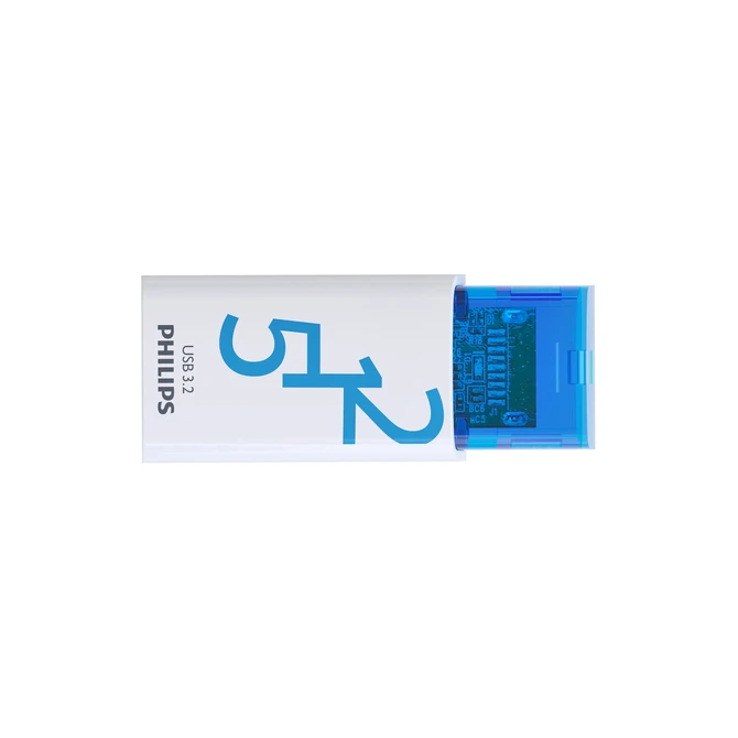 USB stick 3.2 Philips Click USB-C 512GB blauw
