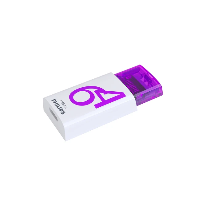 USB stick 3.2 Philips Click USB-C 64GB paars