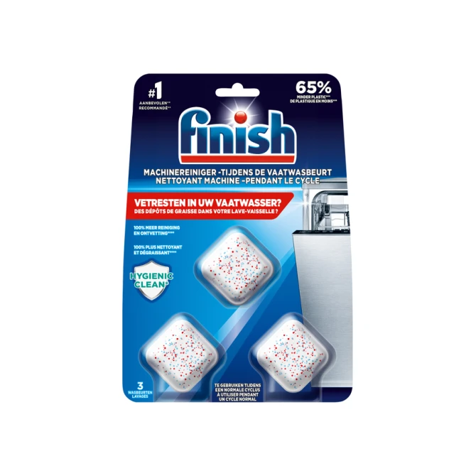 Vaatwasmachine-reiniger tabs Finish 3 stuks