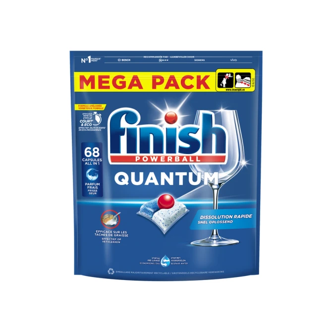 Vaatwastabletten Finish Quantum Regular 68 stuks
