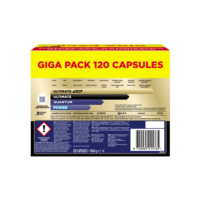 Vaatwastabletten Finish Ultimate plus 120 stuks gigapack