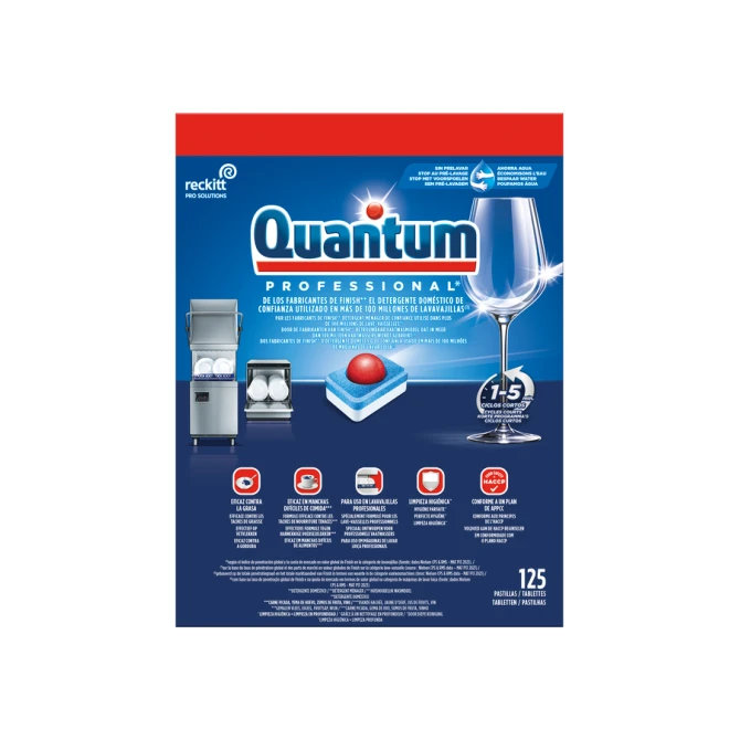 Vaatwastabletten Quantum Pro All-in-one 125 stuks