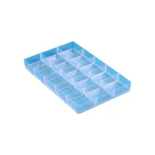Vakkenverdeler Really Useful 4/9 liter15 vakken 342x215x35mm transparant