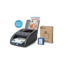 Valsgeld detector Safescan 155-S G2 complete set met oplaadbare batterij en biljetten stacker Valsgeld detector Safescan 155-S G2 complete set met oplaadbare batterij en biljetten stacker