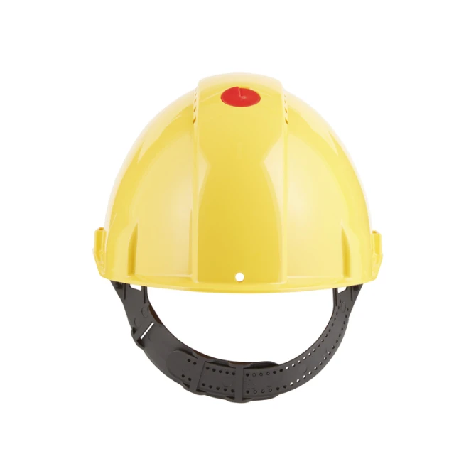 Veiligheidshelm 3M 53-62cm Uvicator en pinverstelling geel