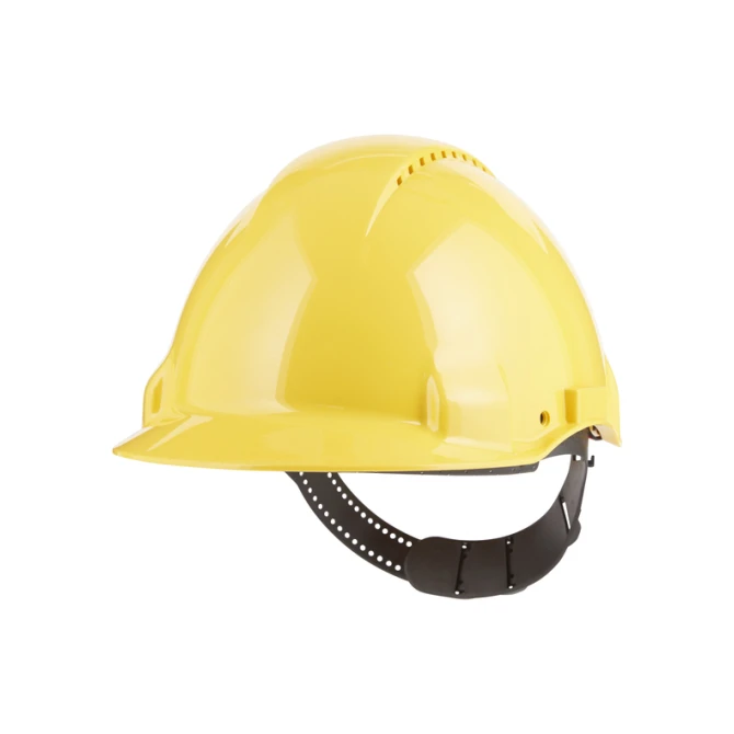 Veiligheidshelm 3M 53-62cm Uvicator en pinverstelling geel
