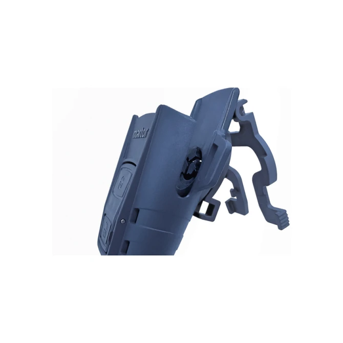 Veiligheidsmes Martor Secunorm 610 XDR trapezium 32mm met holster zilver
