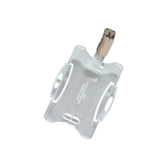 Veiligheidspashouder Durable 8118 open met clip 54x85mm