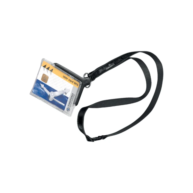 Veiligheidspashouder Durable 8207 met textielkoord antraciet