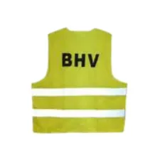 Veiligheidsvest Leina met opdruk "BHV " geel