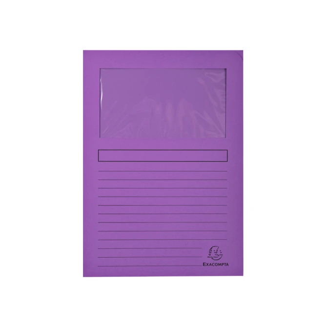 Venstermap Exacompta Forever L-model 120gr assorti 10 stuks