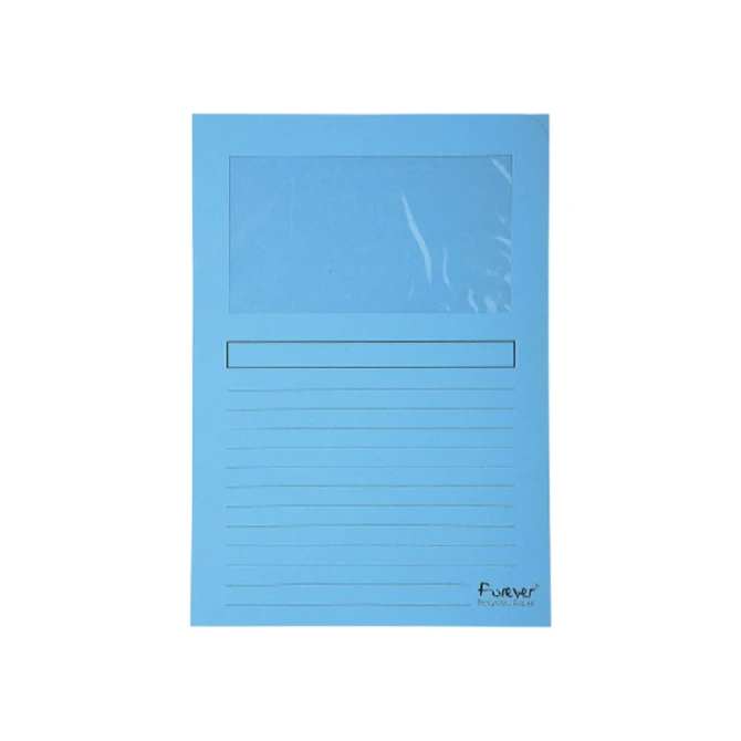 Venstermap Exacompta Forever L-model 120gr lichtblauw 100 stuks
