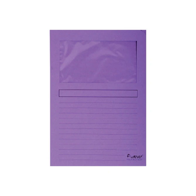 Venstermap Exacompta Forever L-model 120gr paars 100 stuks