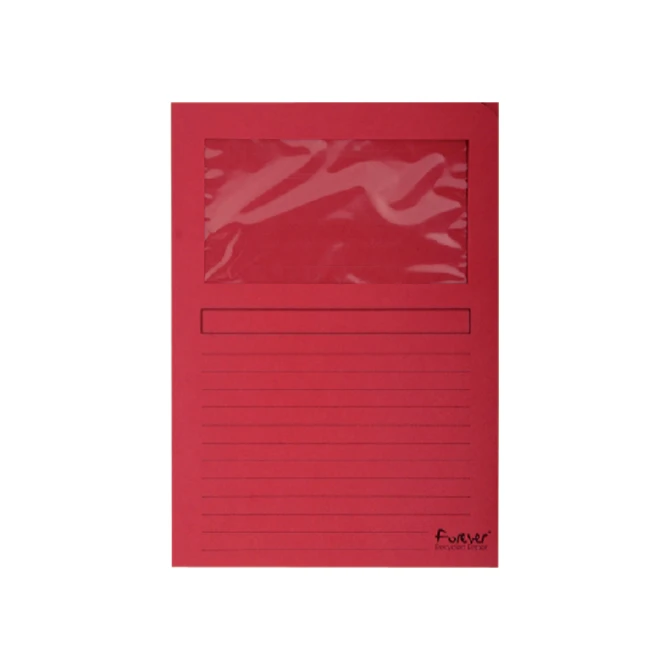 Venstermap Exacompta Forever L-model 120gr rood 100 stuks