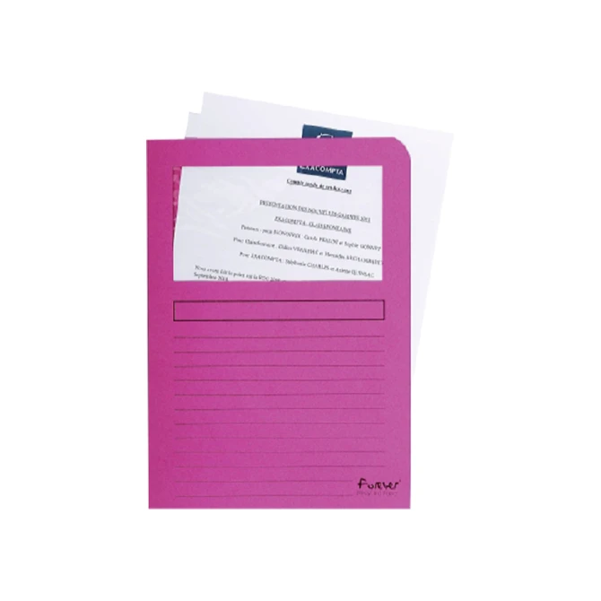 Venstermap Exacompta Forever L-model 120gr roze 100 stuks