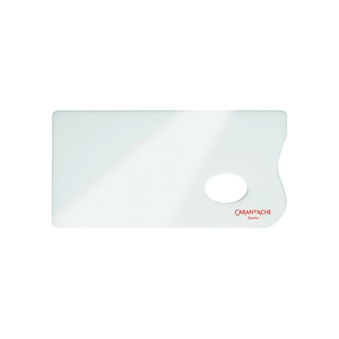 Verfpalet Caran d'ache plexiglas 26x13cm wit