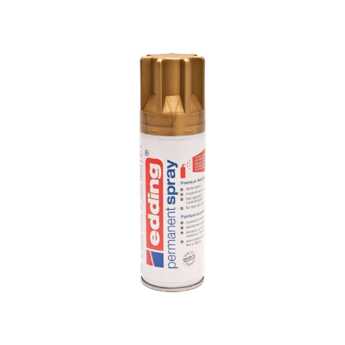 Verfspuitbus edding 5200 permanent spray mat rijkgoud