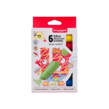 Verfstiften Bruynzeel Kids set à 6 basiskleuren
