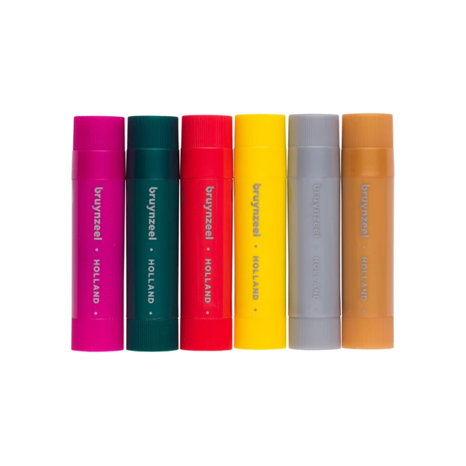 Verfstiften Bruynzeel Kids set à 6 metallickleuren