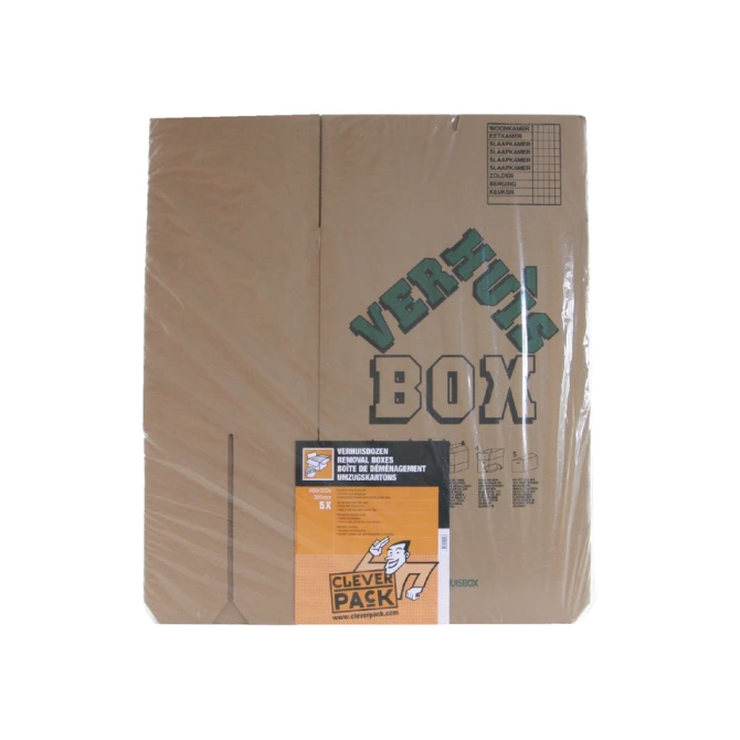 Verhuisdoos CleverPack bedrukt 480x320x360mm pak à 5 stuks