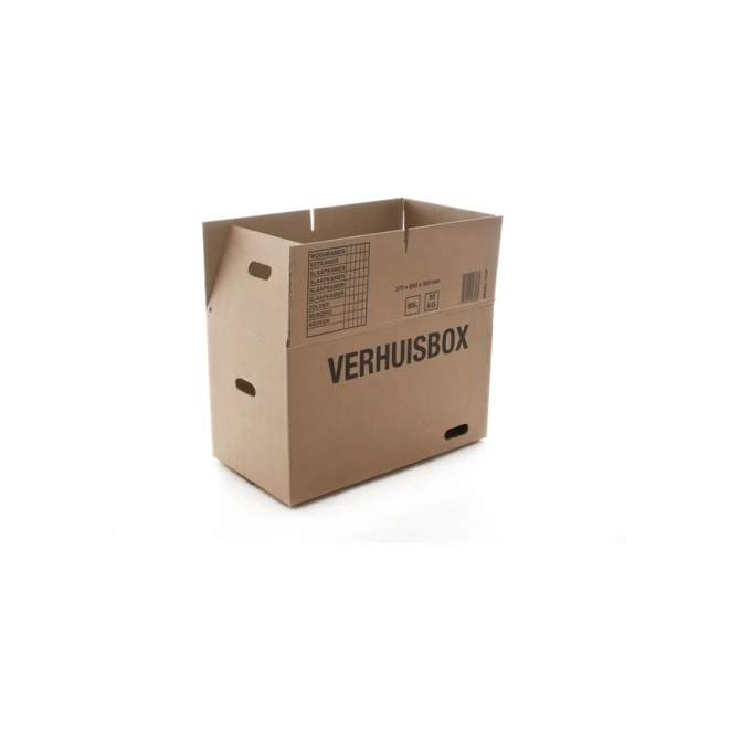 Verhuisdoos IEZZY 370x650x350 dubbelgolf bruin 7mm
