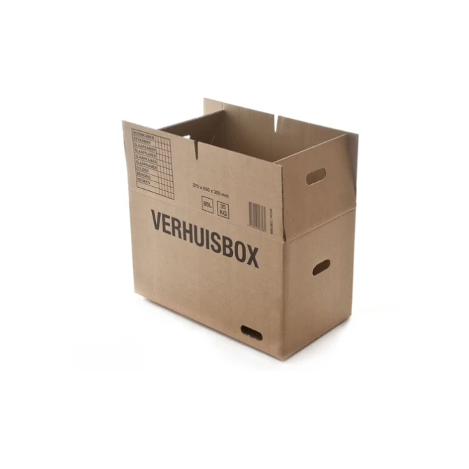 Verhuisdoos IEZZY 370x650x350 dubbelgolf bruin 7mm