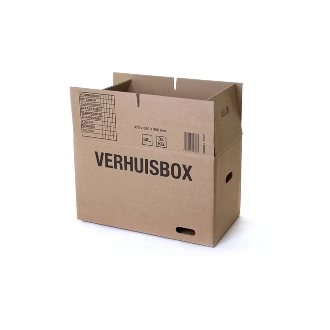 Verhuisdoos IEZZY 370x650x350 dubbelgolf bruin 7mm