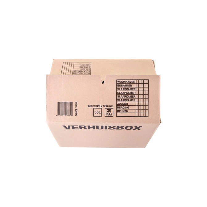 Verhuisdoos IEZZY 480x320x360mm bruin 25 stuks 3mm