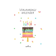 Verjaardagskalender kort Pretty Cute 21x30cm