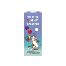 Verjaardagskalender Lannoo Ritstier 130x325 blauw