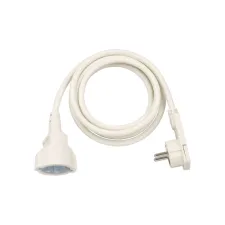 Verlengsnoer Brennenstuhl met platte stekker H05VV-F3G1.5 2 meter wit