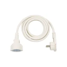 Verlengsnoer Brennenstuhl met platte stekker H05VV-F3G1.5 3 meter wit