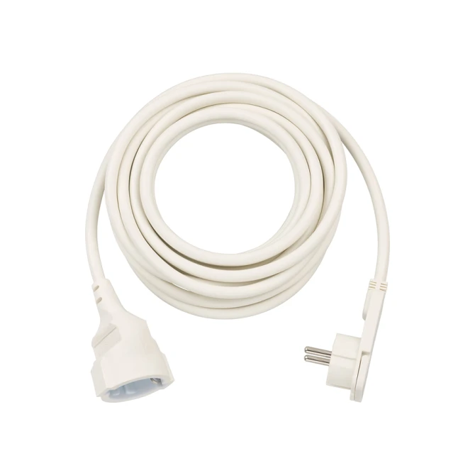 Verlengsnoer Brennenstuhl met platte stekker H05VV-F3G1.5 5 meter wit