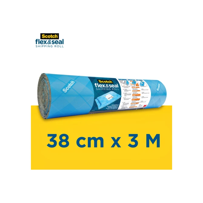 Verpakkingsrol Scotch Flex & Seal 38cmx3m