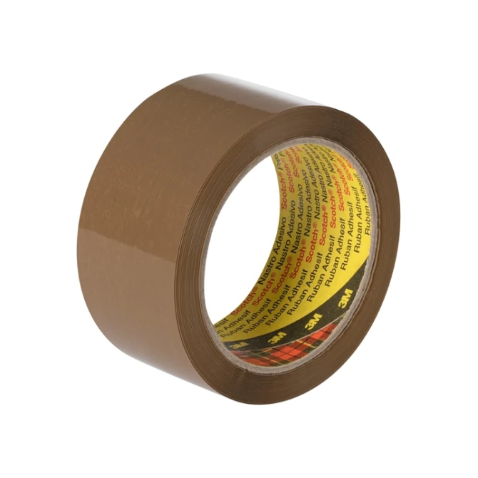 Verpakkingstape Scotch 371 50mmx66m bruin PP 6 rollen