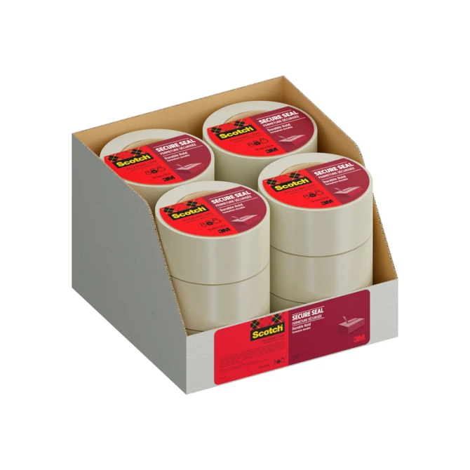 Verpakkingstape Scotch Secure Seal 50mmx50m transparant