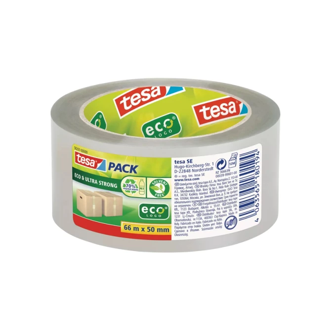 Verpakkingstape Tesa 58297 Eco transparant Ultra strong
