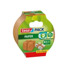 Verpakkingstape tesapack® papier ecoLogo® 25mx38mm bruin