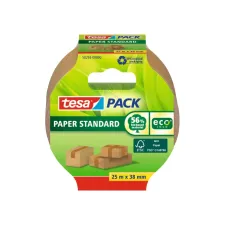 Verpakkingstape tesapack® Papier Standard ecoLogo 25mx38mm bruin