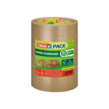 Verpakkingstape tesapack® Papier Standard ecoLogo 50mx50mm bruin bundel 3 rollen