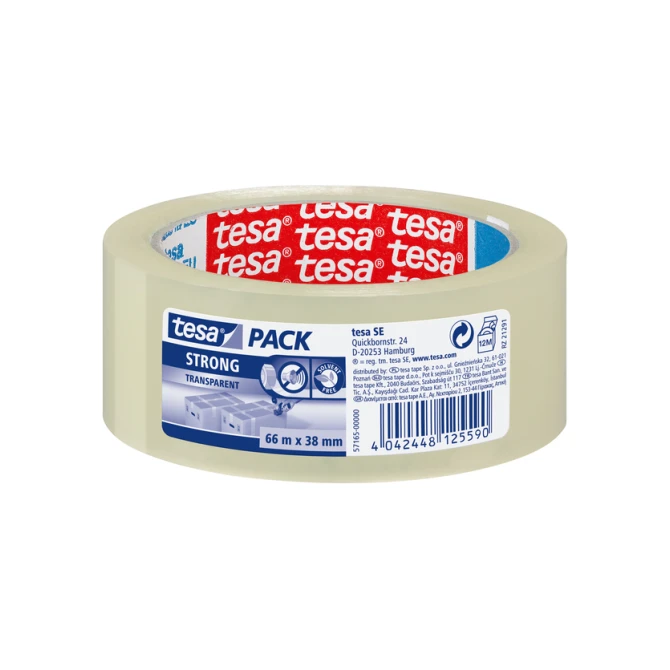 Verpakkingstape tesapack® Strong 66mx38mm transparant