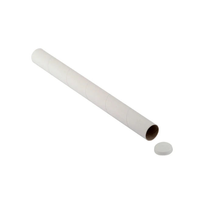 Verzendkoker CleverPack A0 850x50x1.5 met doppen wit pak à 20 stuks