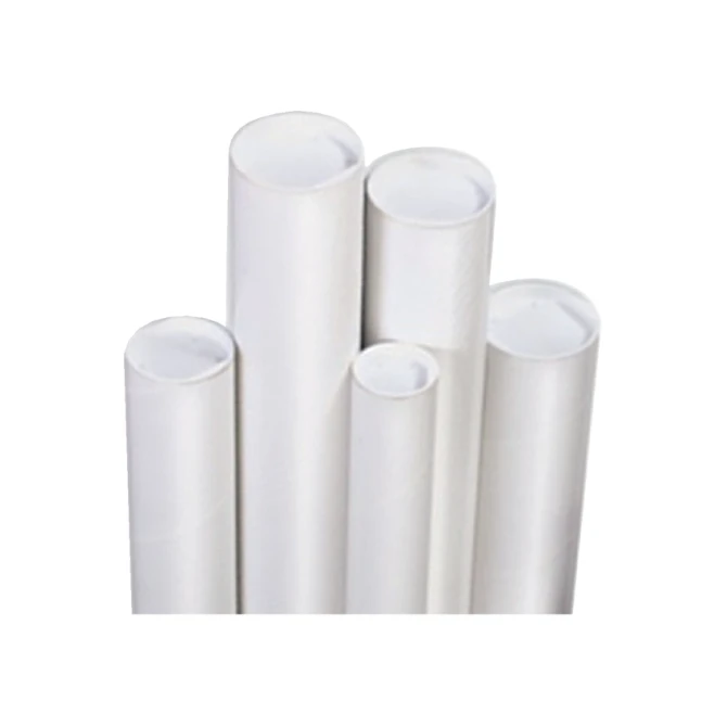 Verzendkoker CleverPack A1 650x50x1.5 met doppen wit pak à 5 stuks