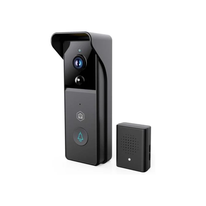 Videodeurbel Nedis Smartlife Wifi 3MP Full HD 1296p zwart
