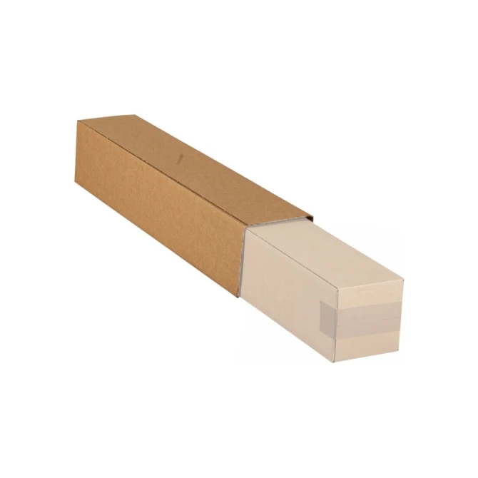 Vierkante koker IEZZY 750x126x126mm bruin deksel