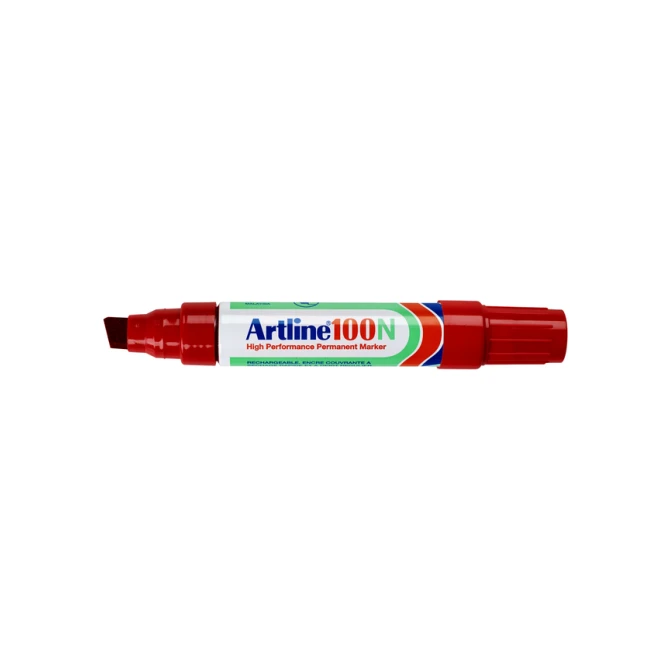 Viltstift Artline 100 schuin 7.5-12mm rood
