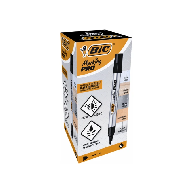 Viltstift Bic Pro rond medium zwart