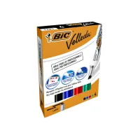 Viltstift Bic Velleda 1781 whiteboard schuin large assorti 4 stuks